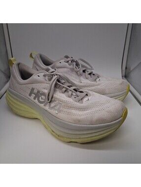 Hoka Bondi 8 Womens Size 11B Cream Vanilla Running Walking Shoes 1127952 CMV